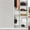 InHome Cambridge Brick Gray Peel & Stick Wallpaper